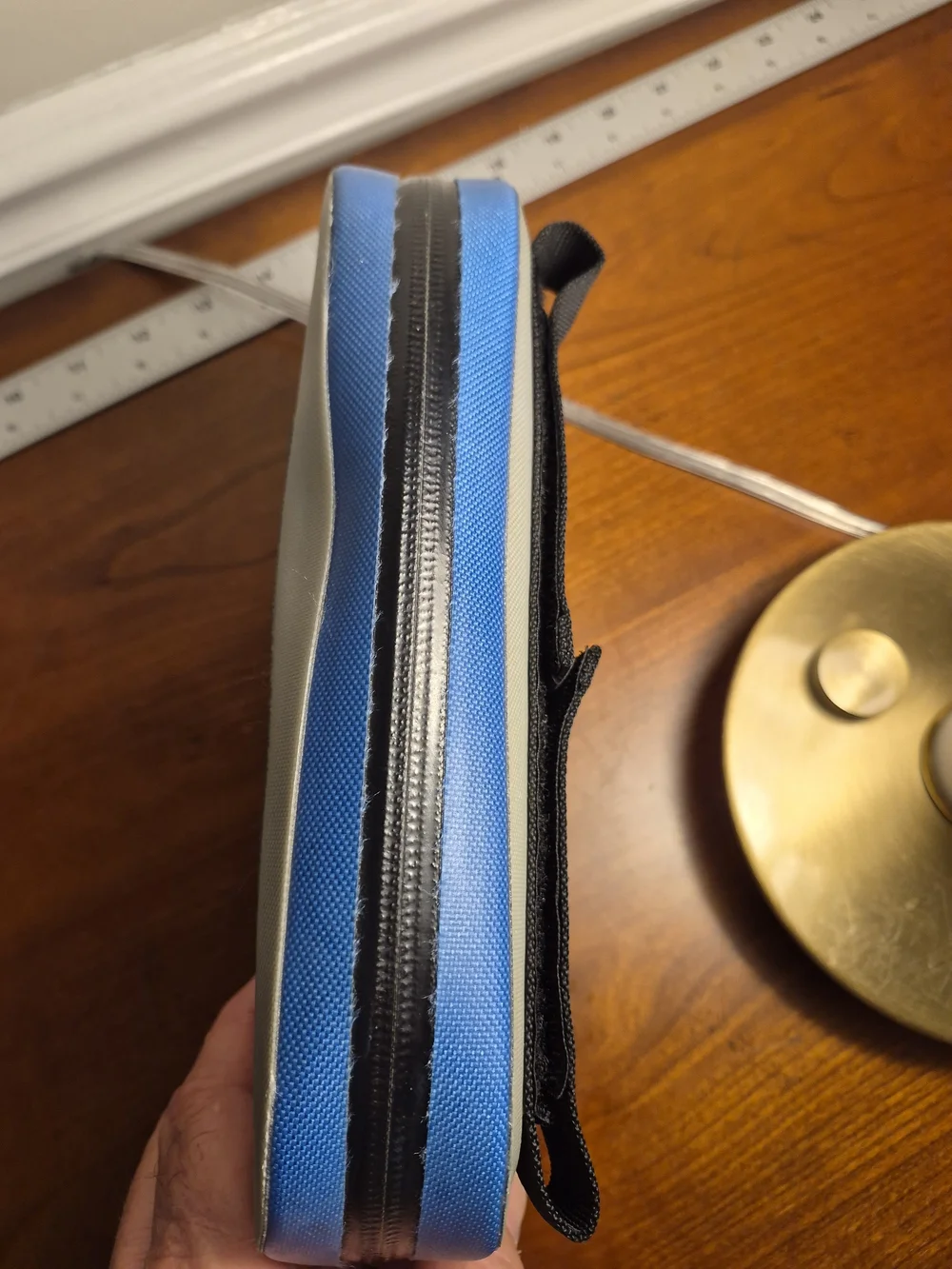 YETI Blue and Gray 1st Gen. Zipper Sidekick Dry Gear Soft Storage Case